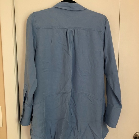 Soft Surroundings denim tunic top button up - Picture 5 of 5